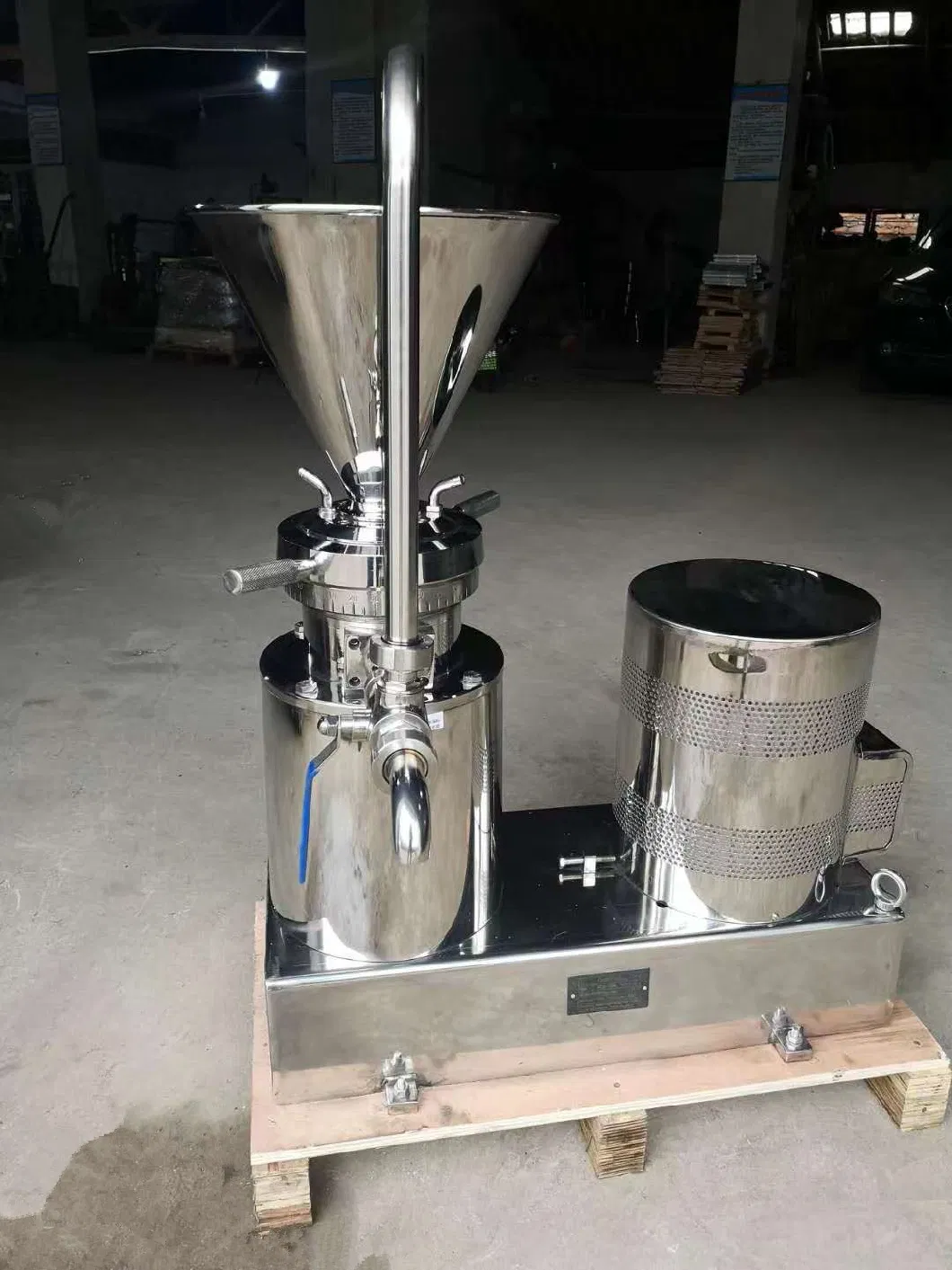 100kg -3000kg Nuts Colloid Mill with Stainless Steel Body and Wheels