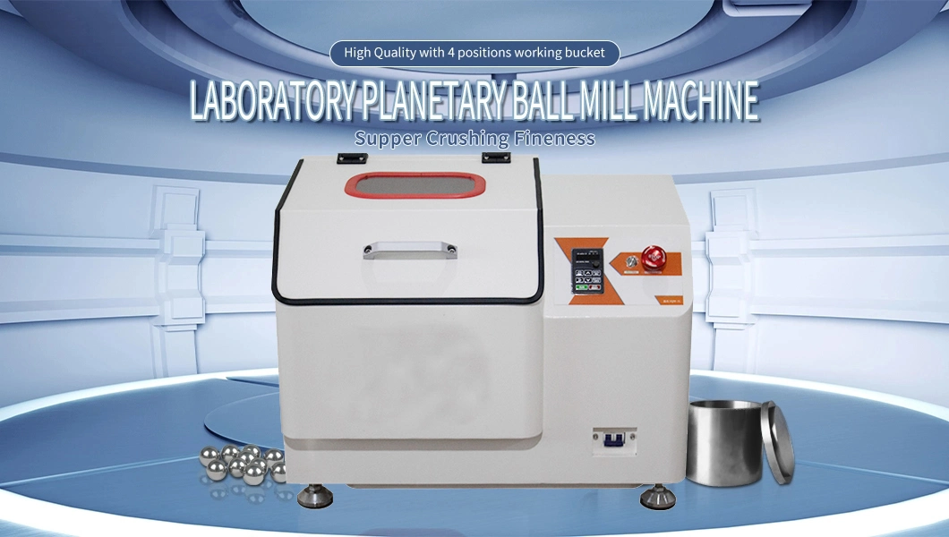 Factory Grinding Planetary Ball Mill with Stainless Steel Jars and Balls Zirconia
